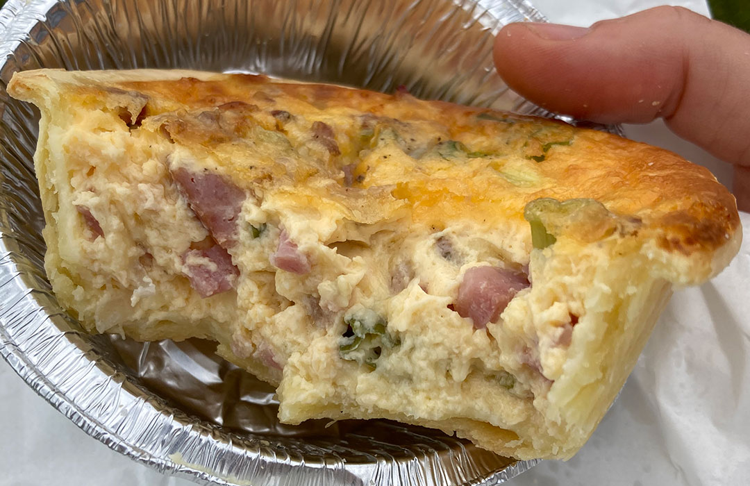 The famous quiche at Imbil Town & Country Bakery