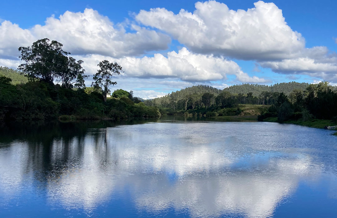 Crossing the Nymboida River on the Buccarumbi Bridge